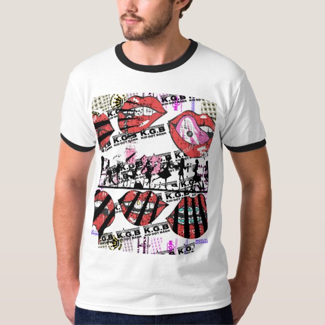 KGB Lips T-Shirt (Framsida)
