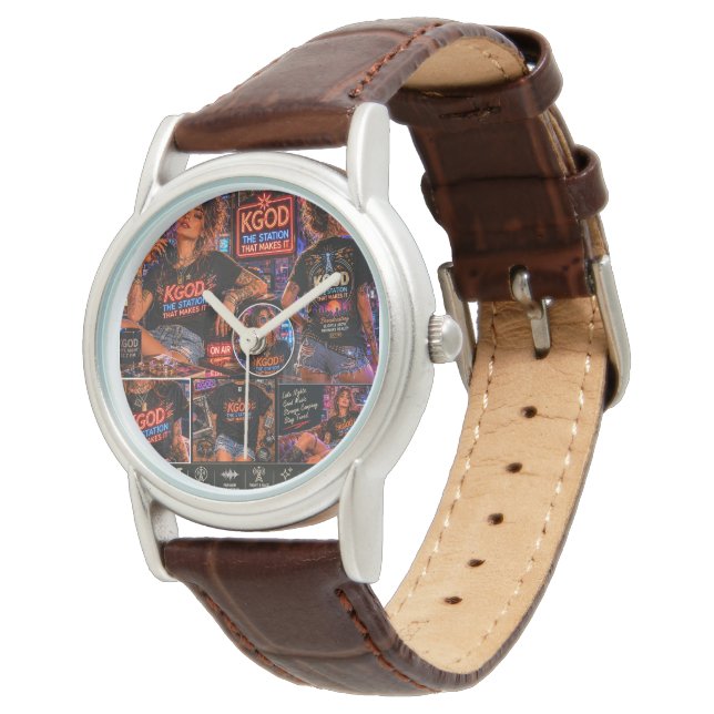KGOD Radio Late Night  Armbandsur (Vinklad)