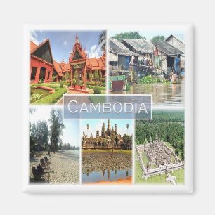 KH * Kambodja - Angkor Wat - Phonom Penh Magnet