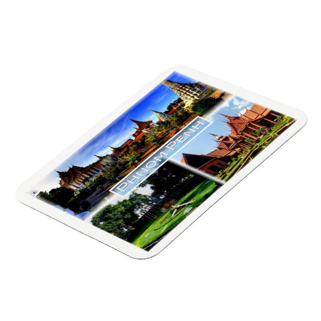 KH Phnom Penh - Silver Pagoda - Royal Palace - Mag Magnet (Vänstra Sidan)