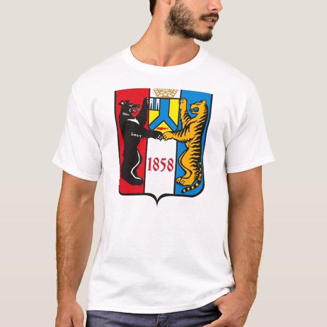 Khabarovsk vapensköldT-tröja Tee Shirt (Framsida)