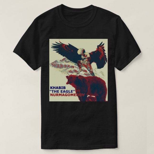 Khabib Eagle Nurmagomedov Classic T Shirt (Design framsida)