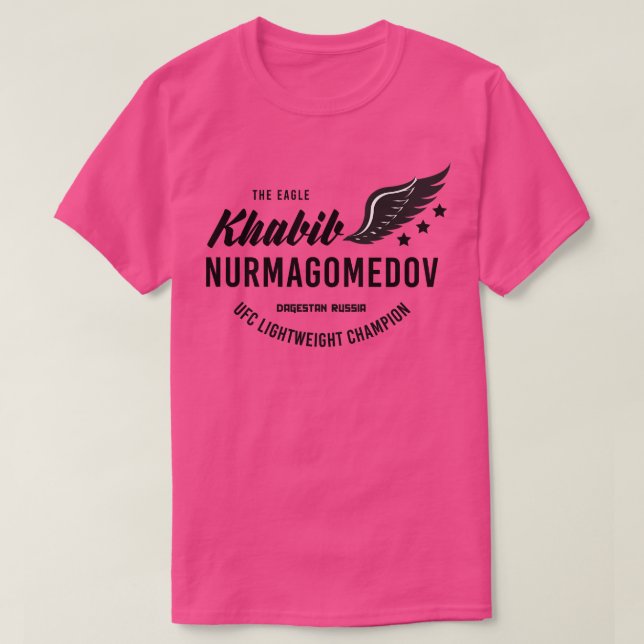 Khabib Eagle Nurmagomedov T Shirt (Design framsida)