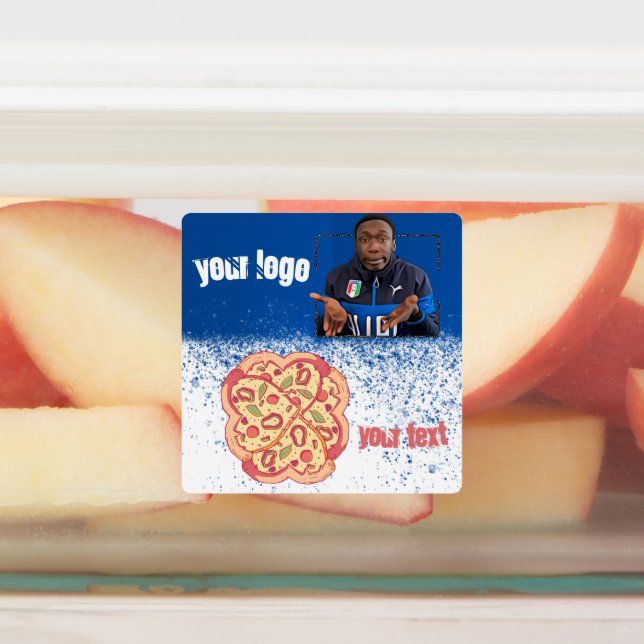 Khaby Lame Pizza Sticker (Påsatt)