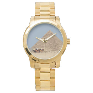 Khafres pyramid och en rad stridsvagnar armbandsur