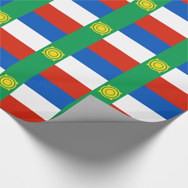 Khakassia Flagga Presentpapper (Hörn)