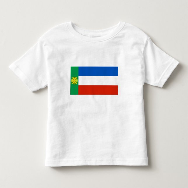 Khakassia Flagga T Shirt (Framsida)