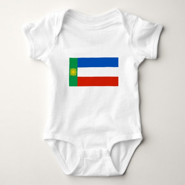 Khakassia Flagga T Shirt (Framsida)