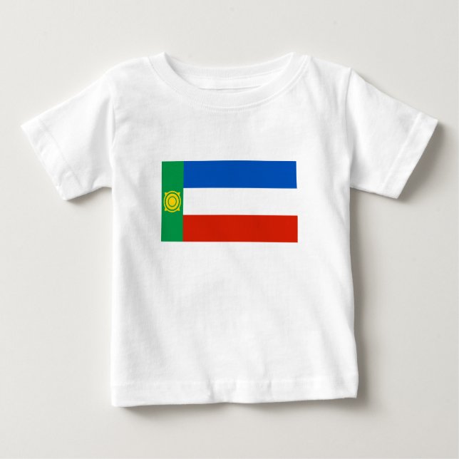 Khakassia Flagga T Shirt (Framsida)