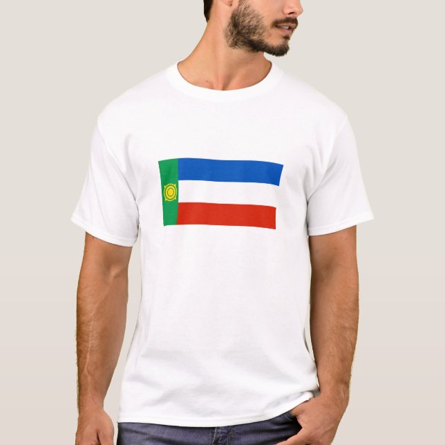 Khakassia Flagga T Shirt (Framsida)