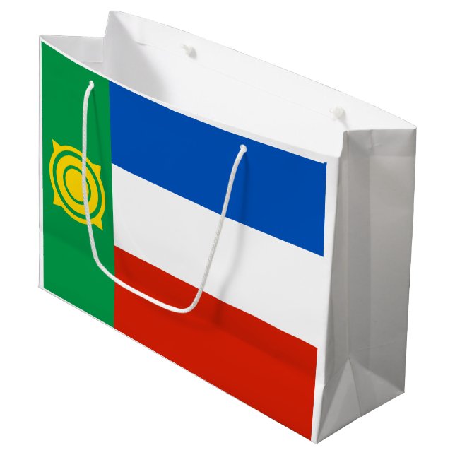 Khakassias flagga (Framsidan Vinklad)