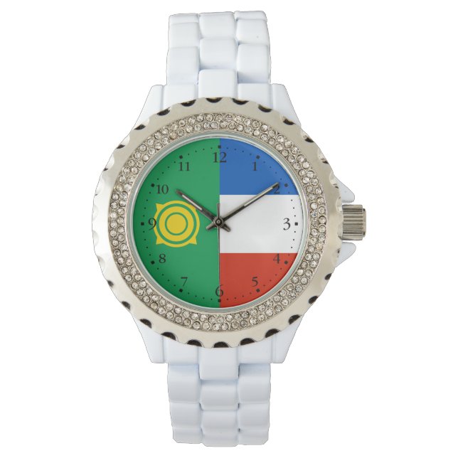 Khakassias flagga armbandsur (Framsida)