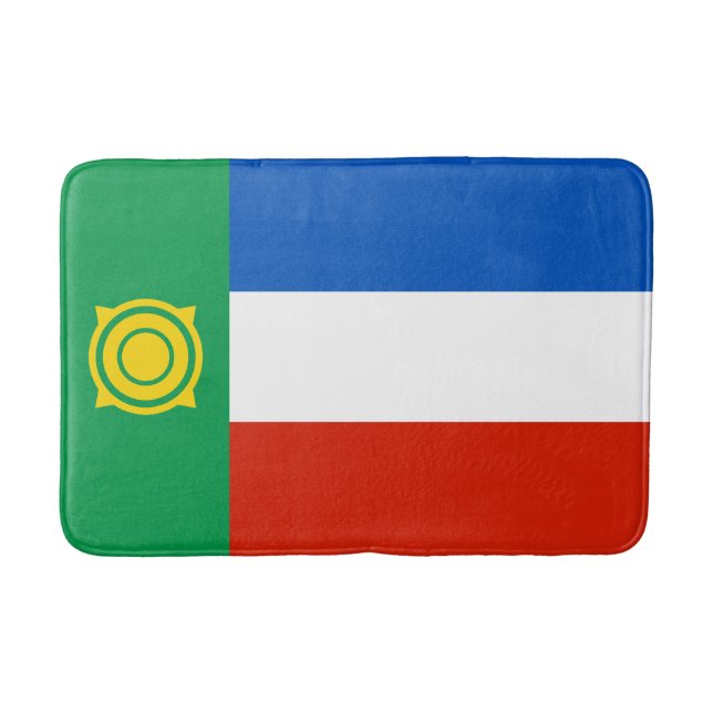 Khakassias flagga badrumsmatta (Framsidan)