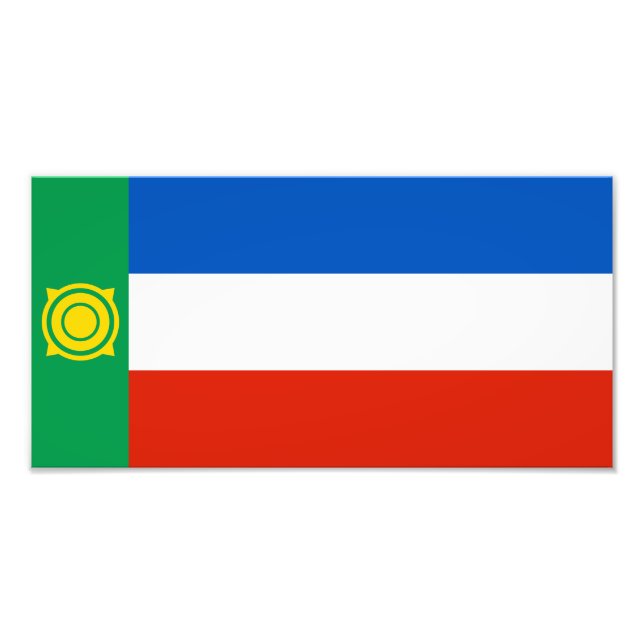 Khakassias flagga fototryck (Framsidan)