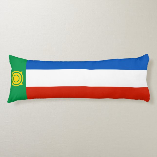 Khakassias flagga kroppskudde (Framsidan)