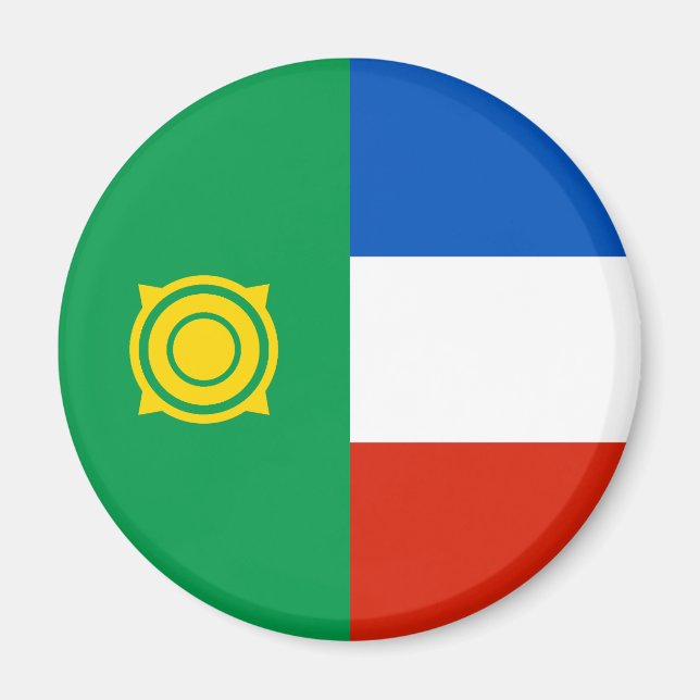 Khakassias flagga magnet (Framsidan)