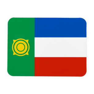 Khakassias flagga magnet