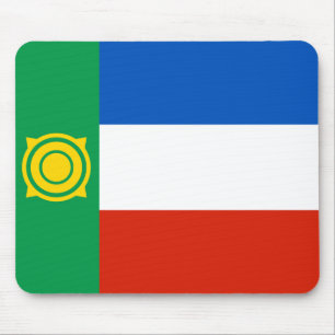 Khakassias flagga musmatta
