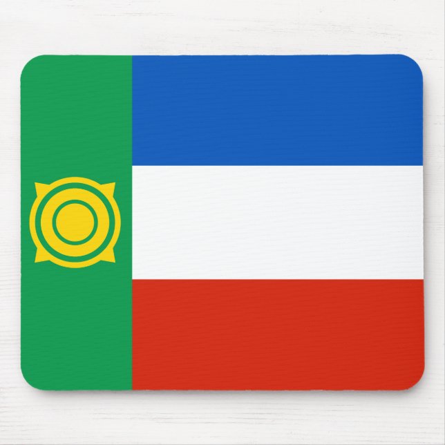 Khakassias flagga musmatta (Framsidan)