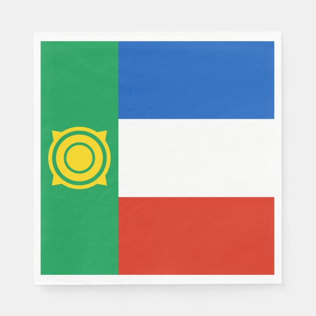 Khakassias flagga pappersservett (Framsidan)