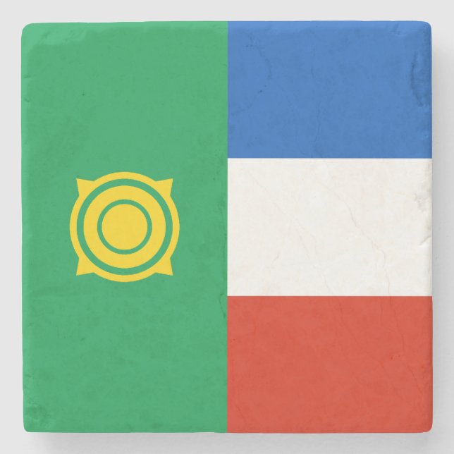 Khakassias flagga stenunderlägg (Framsidan)
