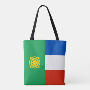 Khakassias flagga tygkasse