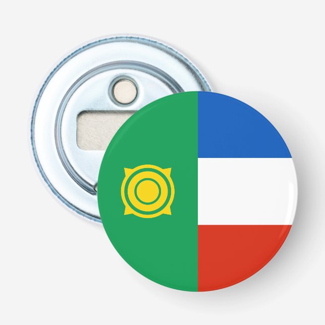 Khakassiens flagga flasköppnare (Framsidan)
