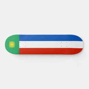 Khakassiens flagga mini skateboard bräda 18,5 cm