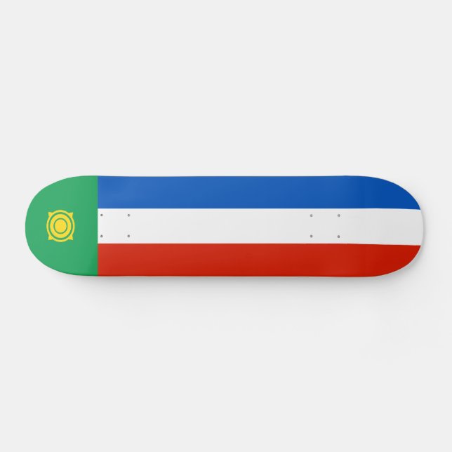 Khakassiens flagga mini skateboard bräda 18,5 cm (Horz)