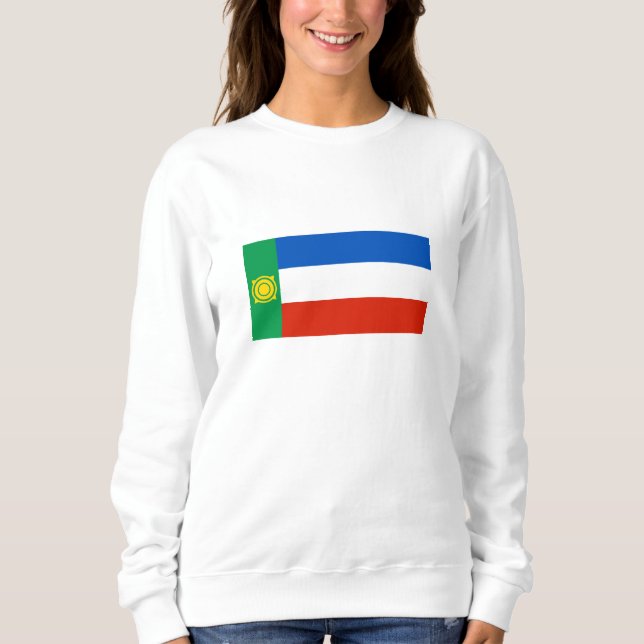 Khakassiens flagga t shirt (Framsida)