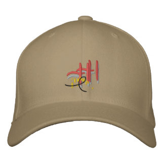 Khaki Baseball Cap Broderad Keps