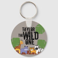 Khaki Brown Vild One Safari Animals Personlig