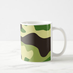Khaki camouflage mönster kaffemugg