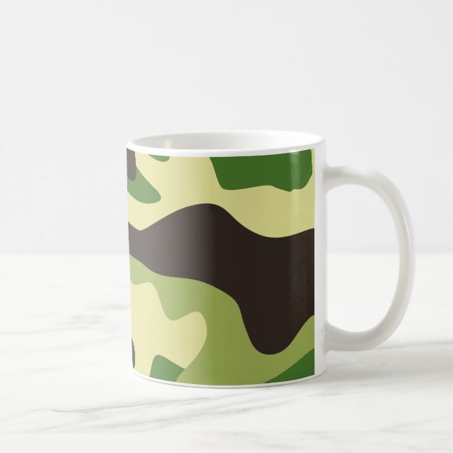 Khaki camouflage mönster kaffemugg (Höger)
