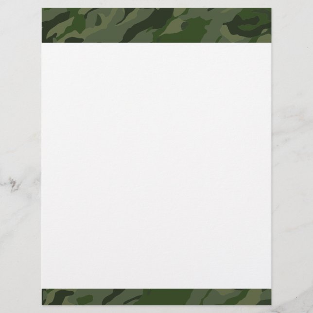 Khaki camouflage reklamblad (Framsidan)