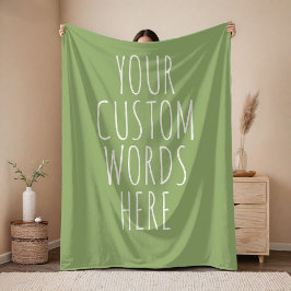 Khaki Custom Birthday Text Blanket Gift for Moms  Fleecefilt