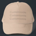 Khaki CUSTOM Keps<br><div class="desc">Our Khaki CUSTOM Trucker Hats are the ultimate blend of rugged style and professional polish—trusted by teams, businesses, and event organizers alike. The warm, neutral tone pairs effortlessly with any logo or text, making it the go-to choice for bulk orders and everyday wear. Whether you're outfitting a crew, promoting your...</div>