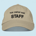 Khaki Embroized staff Hat Anpassningsbar Baseball<br><div class="desc">Anpassa enkelt den här khaki Alternative Apparel med broderad hatt med din egen anpassningsbar. Du kan också anpassa den med logotypen eller med andra bilder. Den här chiningshatten är 100% bomull för stil. "Flexfit Wool Cap" stil har alternativ för att lägga till broderiet på sidorna och baksidan. Justerbar oisex stil...</div>