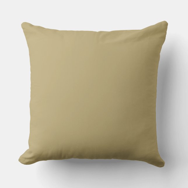 Khaki enfärgad, Enkel, Modern, Trendig Kudde (Framsida)