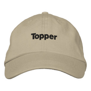 Khaki Färg Topper Text Namn Anpassningsbar Broderad Keps