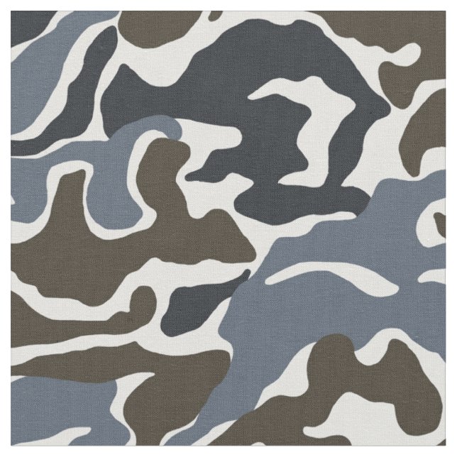Khaki Grått Camo Military Fabric Tyg (Närbild)