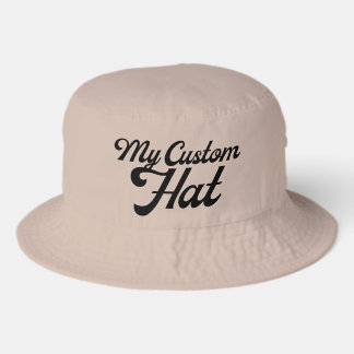 KHAKI Klassisk Anpassad Bucket Hatt Tom Mall Keps