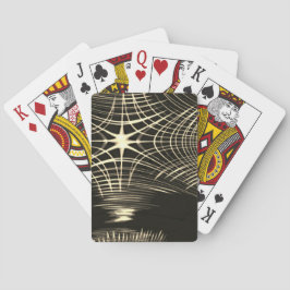 Khaki linjer som upprepas i våg och korsas casinokort