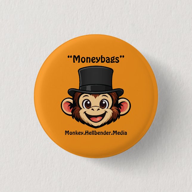 Khaki Macaque Apa Knapp - Moneybags (Framsida)