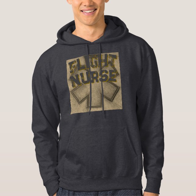 Khaki Manar provFlight Nurse hoodie (Framsida)