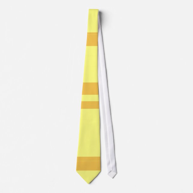 Khaki, Mörk Goldenrod Retro Squares Tie Slips (Framsida)