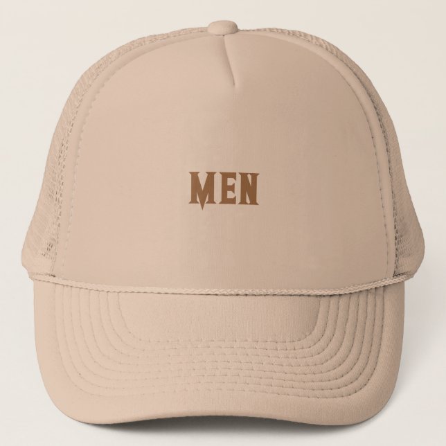 Khaki och Khaki Färg Stilig Pojkar Mäns Män Text Keps (Framsida)