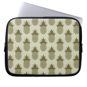Khaki Pineapple Mönster Laptop Sleeve