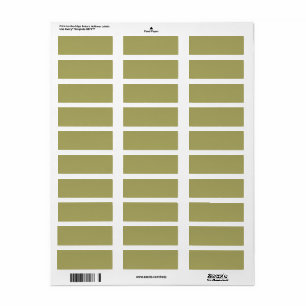 Khaki Returadress Etikett