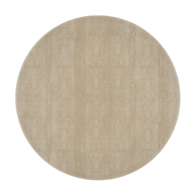 Khaki Rund Skärbräda i Glas (Framsidan)